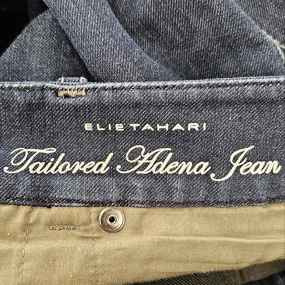 Elie Tahari Tailored Adena Jean, Dark Wash, size 0, *flawed see photo* - Picture 7 of 10
